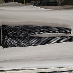 Apricot Lane Woman's Black Fish Net Leggings, Size: XL, NWT